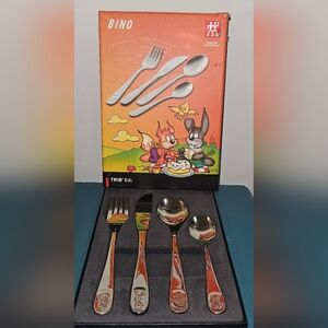 Zwilling BINO Kids 4-Piece Stainless Steel Flatware Set